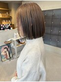 40代50代大人ボブ　髪質改善　エイジング　白髪ぼかし　西田