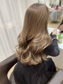 アヴァンス 江坂店(AVANCE.) ナチュラルなベージュカラーで派手髪ないオシャレブリーチカラー