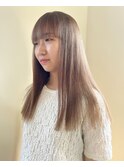 イメチェン/ホワイトブロンド/外ハネボブ/美髪/大津/瀬田