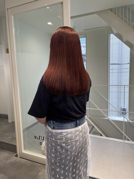 コレクティブワーク 表参道 渋谷(COLLECTIVE WORK) オレンジ髪質改善ボブ顔まわりレイヤー20代30代40代[表参道]