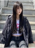 姫カットレイヤーロングミディアムハッシュカット20代30代#18