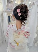 サイドアップ／浴衣ヘアセット