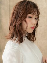 カバーヘア ブリス 北浦和(COVER HAIR bliss)&nbsp;コーラルオレンジウェットヘアくびれミディ310W北浦和20代30代