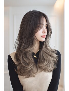 ノイエ 原宿 北参道(NoIE) 外国人風レイヤーケアブリーチバレイヤージュデザインカラー