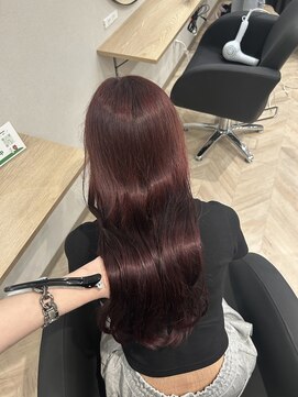 シェノン フェム 名古屋 名駅店(CHAINON×FeM#) ワインレッド/名古屋/髪質改善/レイヤーカット