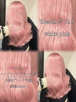 ベレーザ 渋谷(BELEZA) 17481全頭ブリーチリバタフライカットヨシンモリバーガンディ