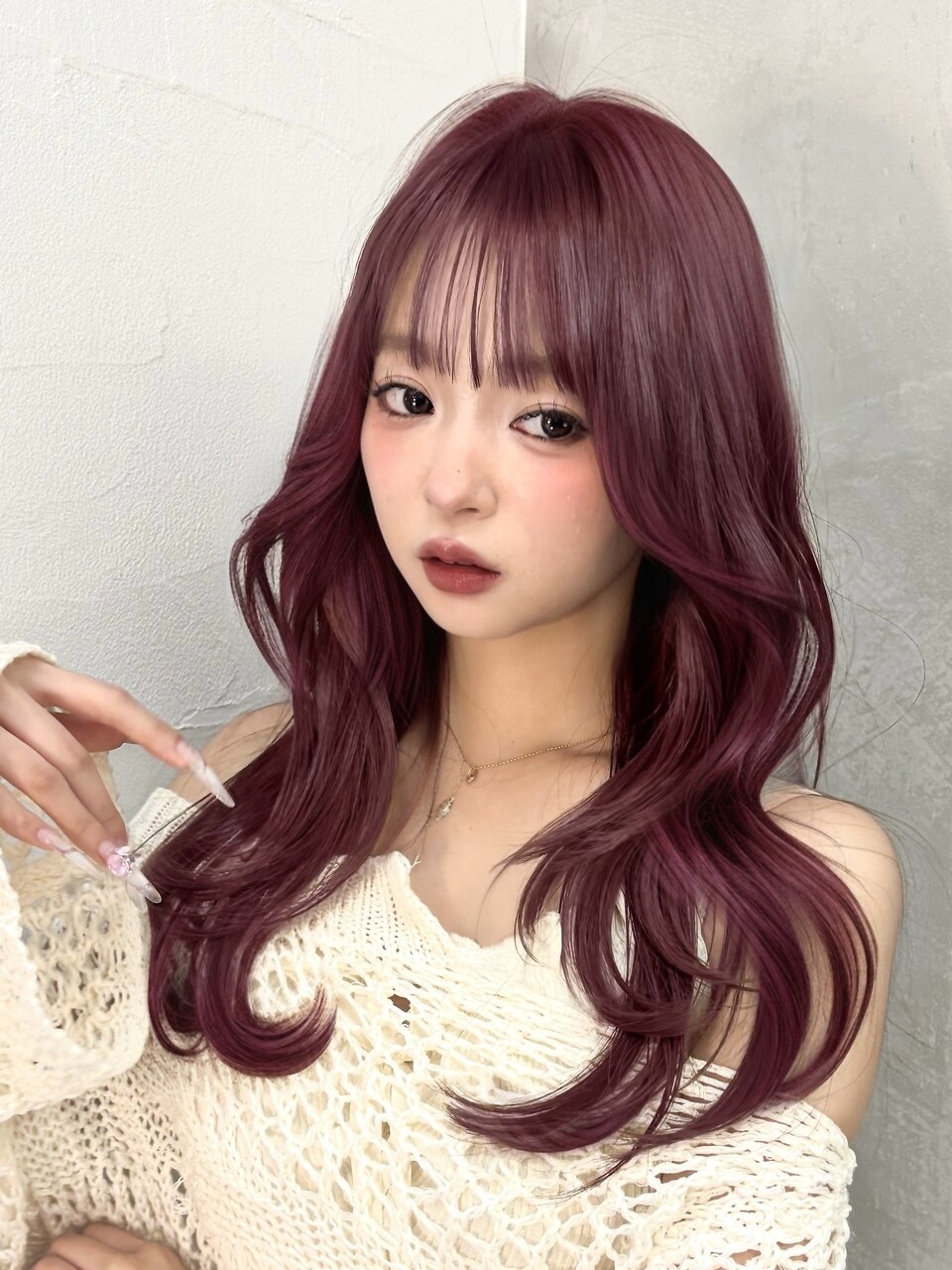 暗めカラー/ブリーチなし/マロンベージュ/くすみベージュ/大宮