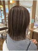 白髪ぼかしハイライト