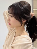 アッシュ 茗荷谷店(Ash)&nbsp;茗荷谷レイヤーカット韓国ダブルカラー顔周り前髪カットボブ