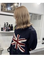 ヴィア 京都烏丸(Via)&nbsp;10代20代/ホワイトミルクティーベージュ/髪質改善/ハイトーン