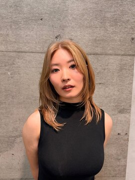 ヘアーラボ ハチ(HAIR LABO HACHI) ハッシュカット×ベージュ