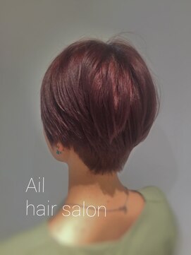 エイル(Ail) Ail style　大人かわいい×ショートボブ×ピンクバイオレット