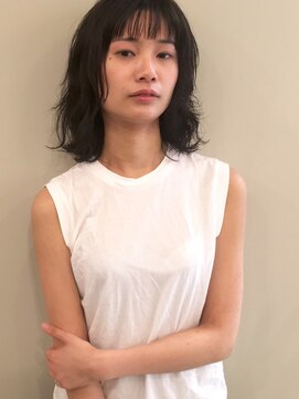 ヌース(NOUS) 黒髪×暗髪で表現するリッジを効かせたパーマヘア【天神/警固】