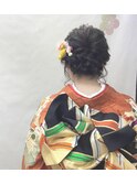 【成人式・結婚式】振り袖着付け&ヘアセット