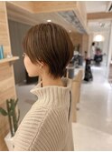 道村/マニッシュショート/アッシュブラウン/ワンサイドショート/