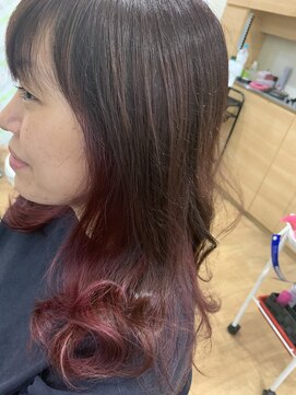 インプレス ちとせモール店(impres) ロングインナーカラー(●´ω｀●)