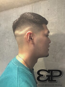 グッドプレイスアンドシング(Good Place&thing) メンズ刈上げ短髪スキンフェードクロップ