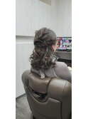 ハーフアップ