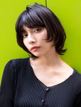 ラフィス ヘアールーチェ 樟葉店(La fith hair luce) 【La fith】 マッシュレイヤーカット×ブラックバイオレット