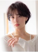 ショートボブ20代30代40代大人可愛い暗髪うる艶髪青山表参道