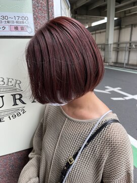 サロンドミルク 溝の口店(salon de MiLK) 20代30代40代/ボブ/ミニボブ/ピンクブラウン［溝の口］