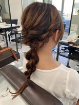 フォルテ 島田店 編みおろしヘアアレンジ