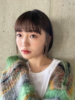 サンク 原宿 表参道(cinq) ダブルカラーケアブリーチインナーカラーイルミナカラーミニボブ