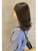 ザ ラボ アングゥ(The Labo ungu)&nbsp;切りっぱなしスタイル/ミディアム/ブラウンカラー