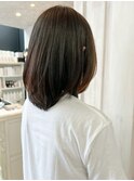 福山市美容室Caary人気 ふわっとワンカール艶ボブ