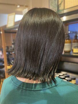 オーガニックマインド 坂戸 鶴ヶ島(organic+mind) 30代40代髪質改善ココアブラウン艶感ストレート透明感赤み消し