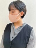 前下がりショートボブ!耳かけでスッキリスタイルに!