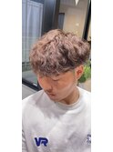 波巻きパーマ