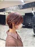 もみあげ×襟足スッキリショートヘア