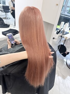 ランテルディ 渋谷(LANTERDIT) 【LANTELDIT】ケアブリーチ使用のpeach pink☆