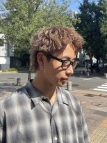 オンド(Onde)&nbsp;スパイキー×ミルクティーベージュ×ブリーチデザイン