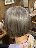 白髪染めで作るアンティークデザインカラー