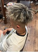 ホワイトメッシュ＋ツイスト＋カット