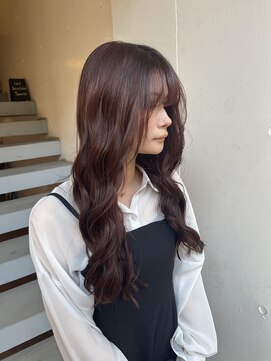 アジールヘア 北千住駅西口店(agir hair) ワインレッドブリーチなしダブルカラー北千住