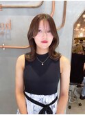 黒髪ネビージュ小顔ボブルフレイヤー顔まわり