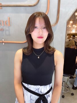 ロンド エスポワール 錦糸町(Lond espoir) 黒髪ネビージュ小顔ボブルフレイヤー顔まわり