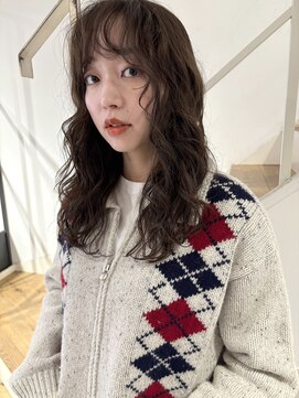 ナリー 裏寺(Nary) long perm × brown beige