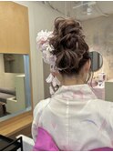 浴衣に合うアップヘア＊