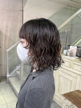 ヘアーデザイン アルエ(HAIR×design ARUE) ボブのくるくるパーマ