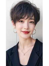 ジップといえばショート・ボブスタイル！　ショートカット&最高級艶カラーでお客様史上最高のスタイルを♪