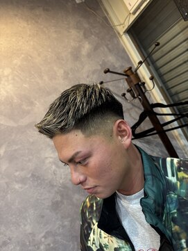 ヘアー クリエイト 縁(Hair Create en) メッシュ×フェード　フェザーアップ