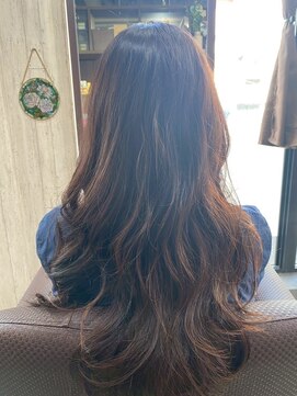 ビーチェ 小岩(Bice) 大人上品なロングウェーブ　ナチュラルパーマ/ブラウン