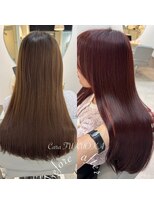 カラ フクオカ(Cara FUKUOKA)&nbsp;チェリーピンク《★髪質改善うる艶水素カラー＋カット★》