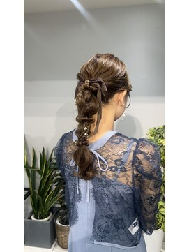 ヴェイン 渋谷(vain) 10代20代30代◎結婚式モテ髪編みおろし