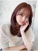 ミディアムウルフひし形シルエットひし形ボブヨシンモリ