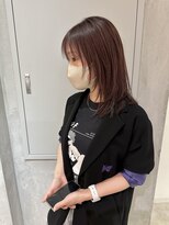 ヨーク(YOKE)&nbsp;YOKE 20代30代40代レイヤーカット髪質改善オレンジベージュ前髪